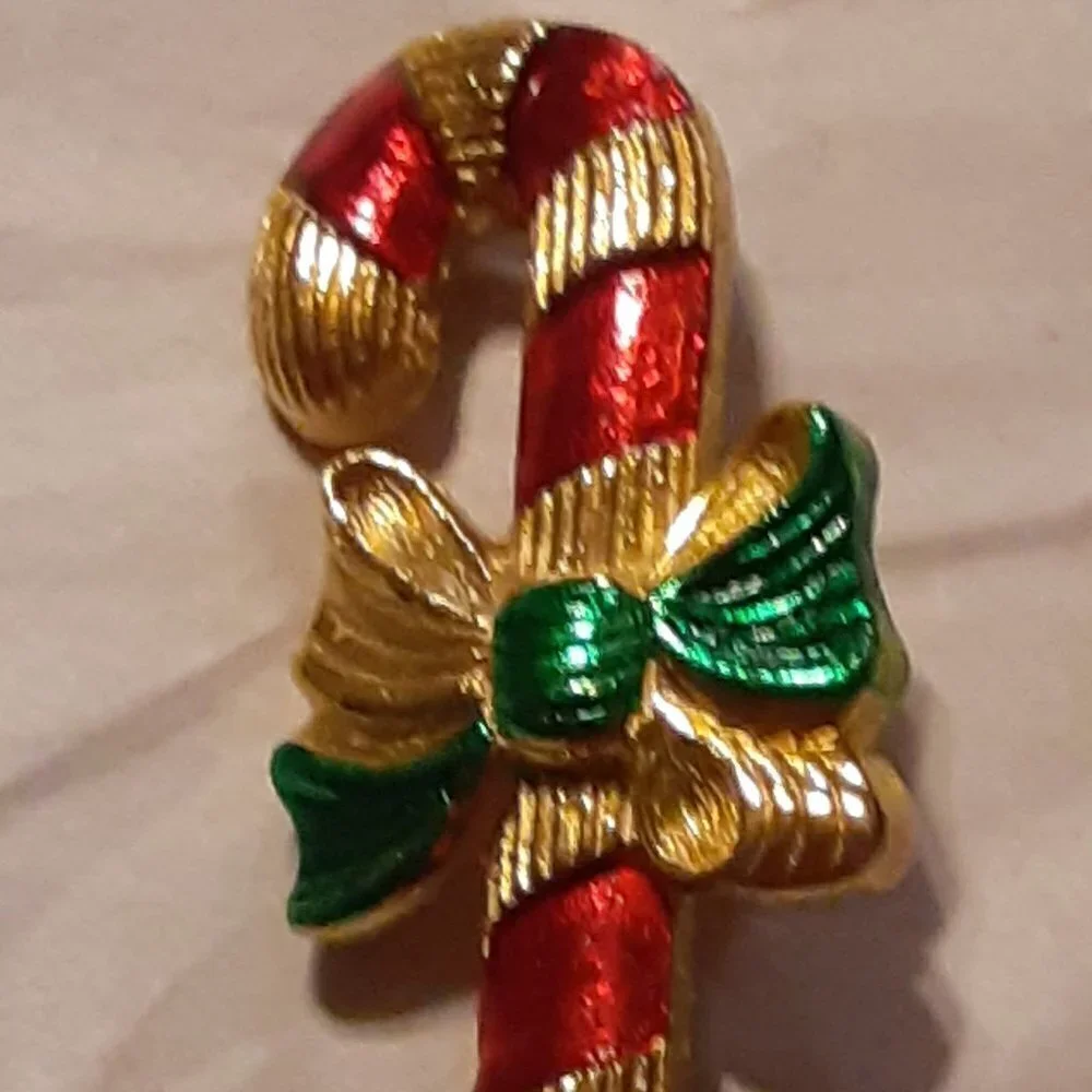 Gerry's Christmas Candy Cane Brooch
